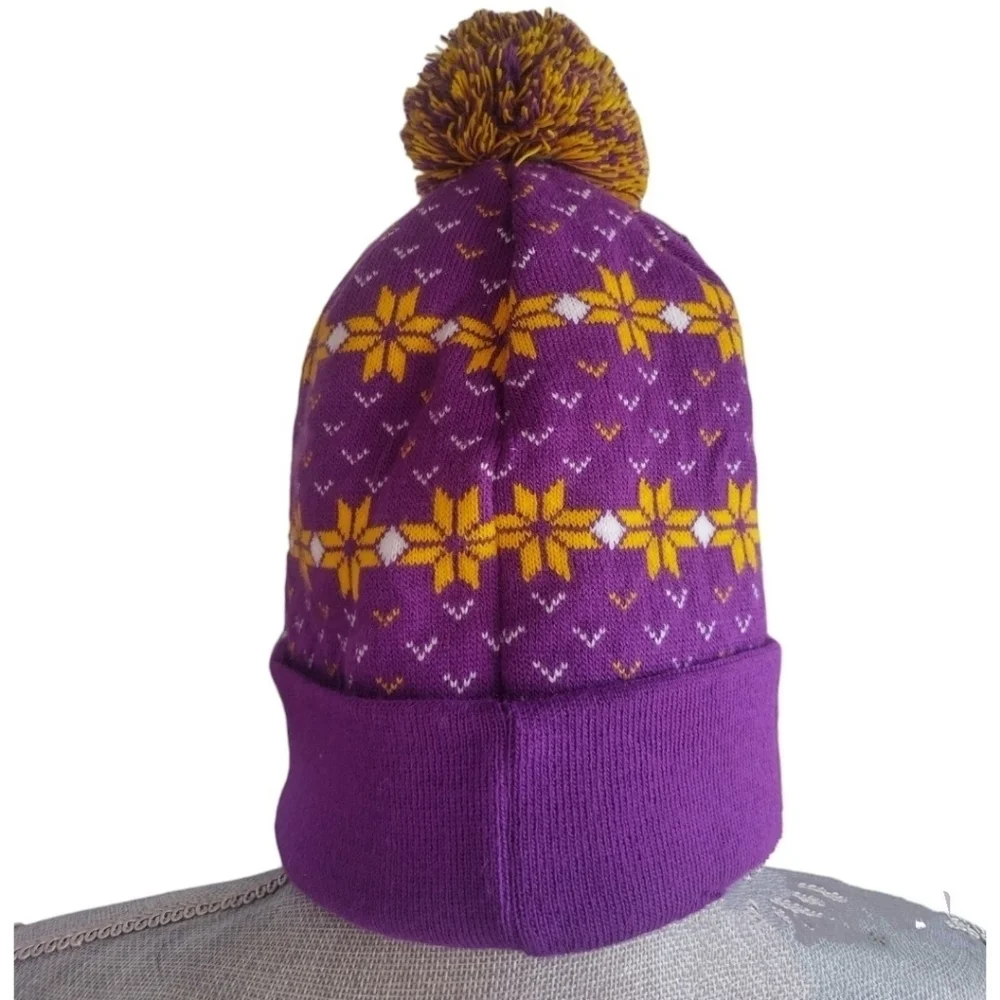 NBA Los Angeles Lakers Beanie w/ PomPom | Unisex | NWOT | Purple & Gold